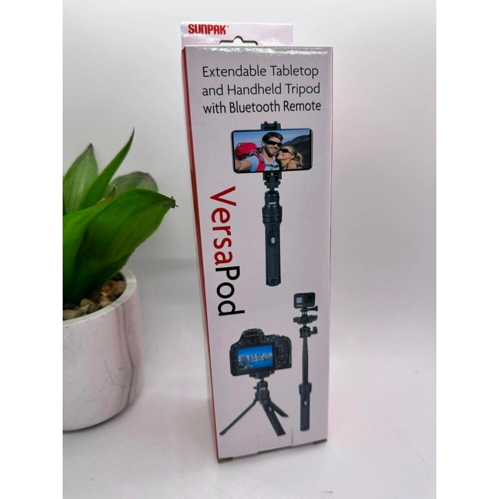 Sunpak VersaPod Extendable Tabletop & Handheld Tripod with Bluetooth Remote